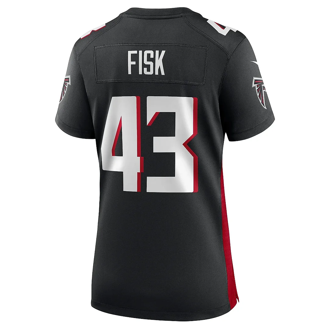 Zennovawear Women's Atlanta Falcons Tucker Fisk Black Player Game Jersey