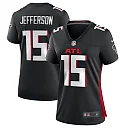 Zennovawear Women's Atlanta Falcons Van Jefferson Black Game Jersey