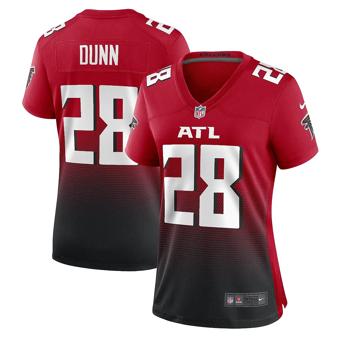 Zennovawear Women's Atlanta Falcons Warrick Dunn Red Retired Game Jersey