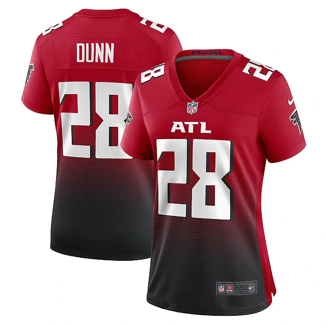 Zennovawear Women's Atlanta Falcons Warrick Dunn Red Retired Game Jersey
