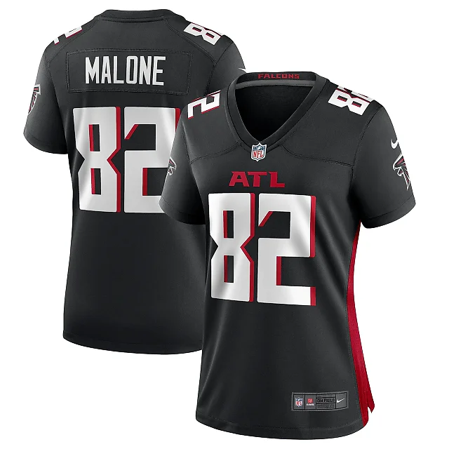 Zennovawear Women's Atlanta Falcons Xavier Malone Black Game Jersey