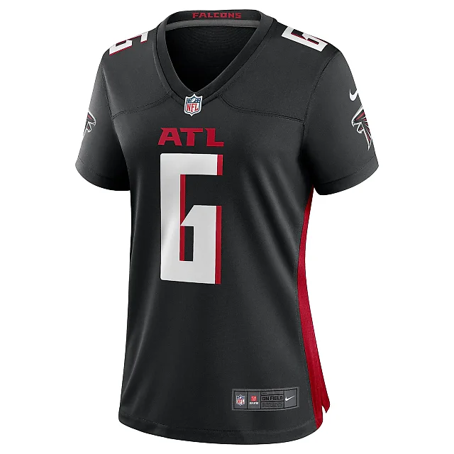 Zennovawear Women's Atlanta Falcons Younghoe Koo Black Team Game Jersey
