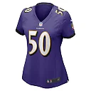 Zennovawear Women's Baltimore Ravens Adisa Isaac Purple Game Jersey