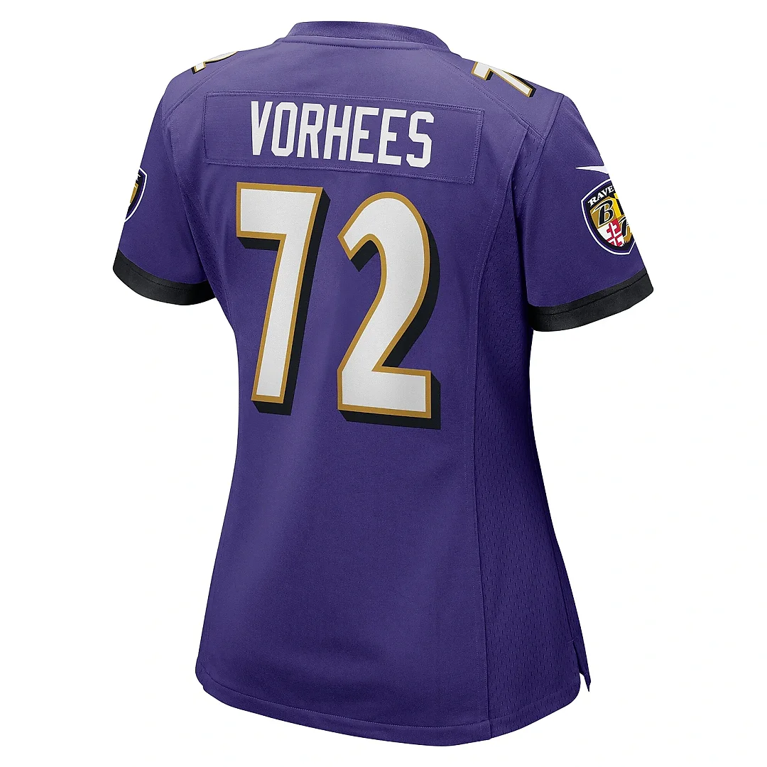Zennovawear Women's Baltimore Ravens Andrew Vorhees Purple Game Jersey