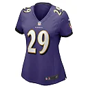 Zennovawear Women's Baltimore Ravens Ar'Darius Washington Purple Player Game Jersey