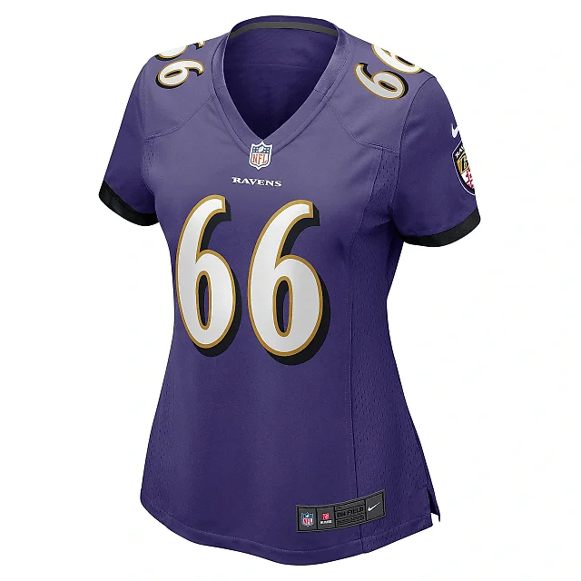 Zennovawear Women's Baltimore Ravens Ben Cleveland Purple Game Jersey