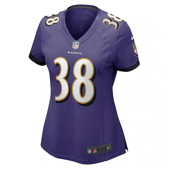 Zennovawear Women's Baltimore Ravens Ben Mason Purple Game Jersey