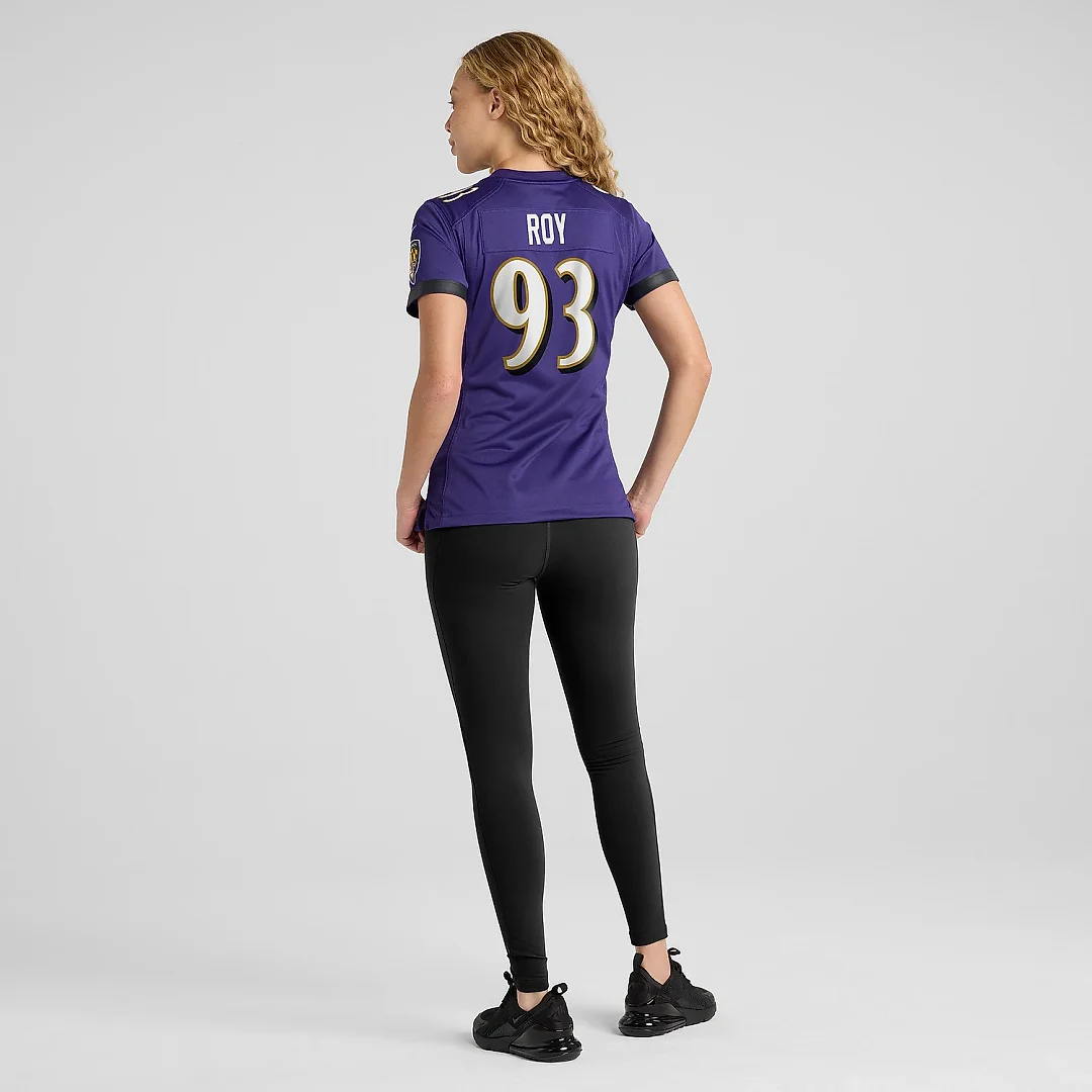 Zennovawear Women's Baltimore Ravens Bravvion Roy Purple Game Jersey