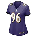 Zennovawear Women's Baltimore Ravens Broderick Washington Purple Game Jersey