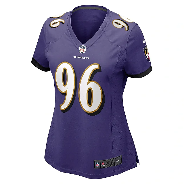 Zennovawear Women's Baltimore Ravens Broderick Washington Purple Game Jersey