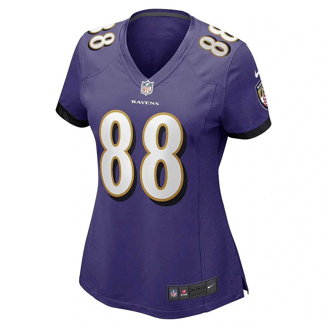 Zennovawear Women's Baltimore Ravens Charlie Kolar Purple Player Game Jersey
