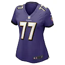 Zennovawear Women's Baltimore Ravens Daniel Faalele Purple Player Game Jersey
