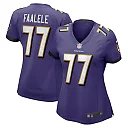 Zennovawear Women's Baltimore Ravens Daniel Faalele Purple Player Game Jersey