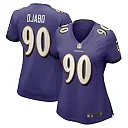 Zennovawear Women's Baltimore Ravens David Ojabo Purple Game Player Jersey
