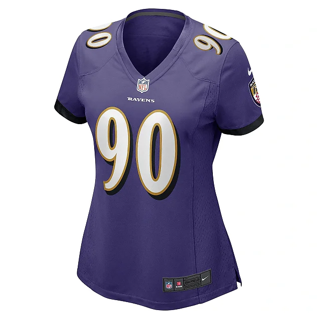 Zennovawear Women's Baltimore Ravens David Ojabo Purple Game Player Jersey