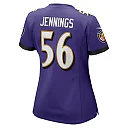 Zennovawear Women's Baltimore Ravens Deion Jennings Purple Game Jersey