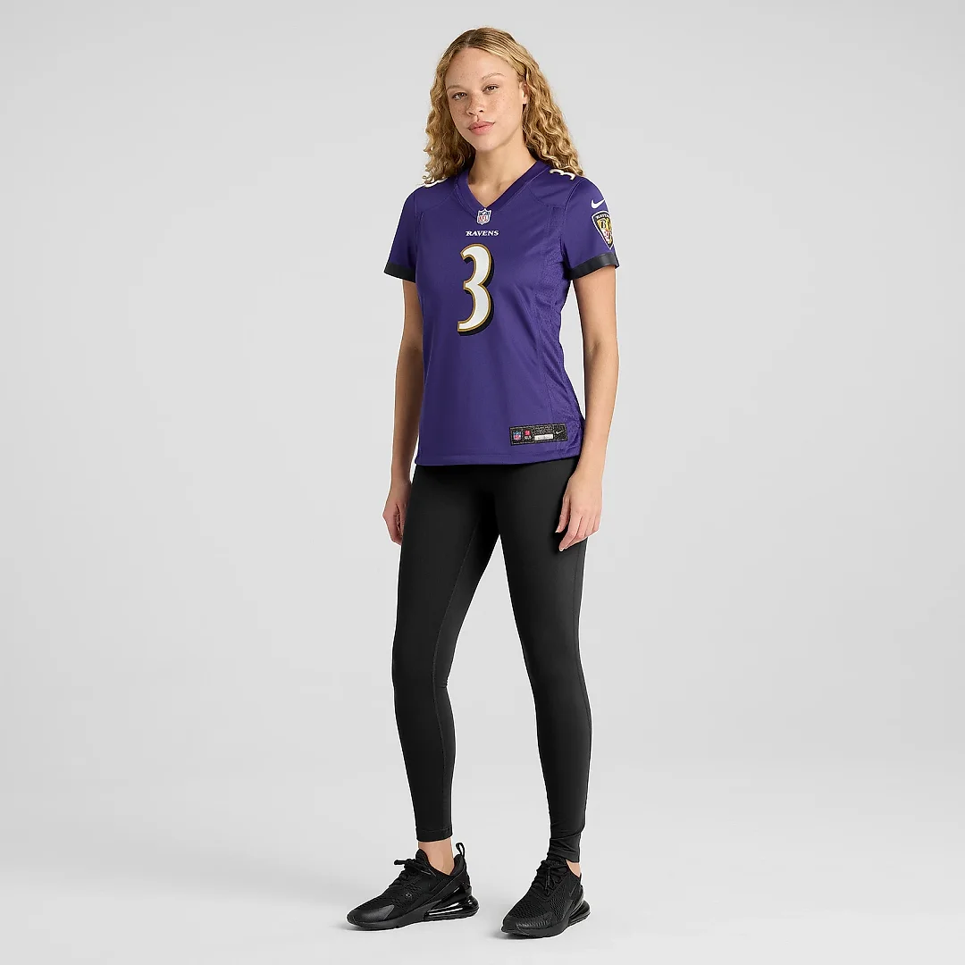 Zennovawear Women's Baltimore Ravens Deonte Harty Purple Game Jersey