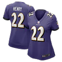 Zennovawear Women's Baltimore Ravens Derrick Henry Purple Game Player Jersey
