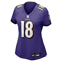 Zennovawear Women's Baltimore Ravens Diontae Johnson Purple Player Game Jersey