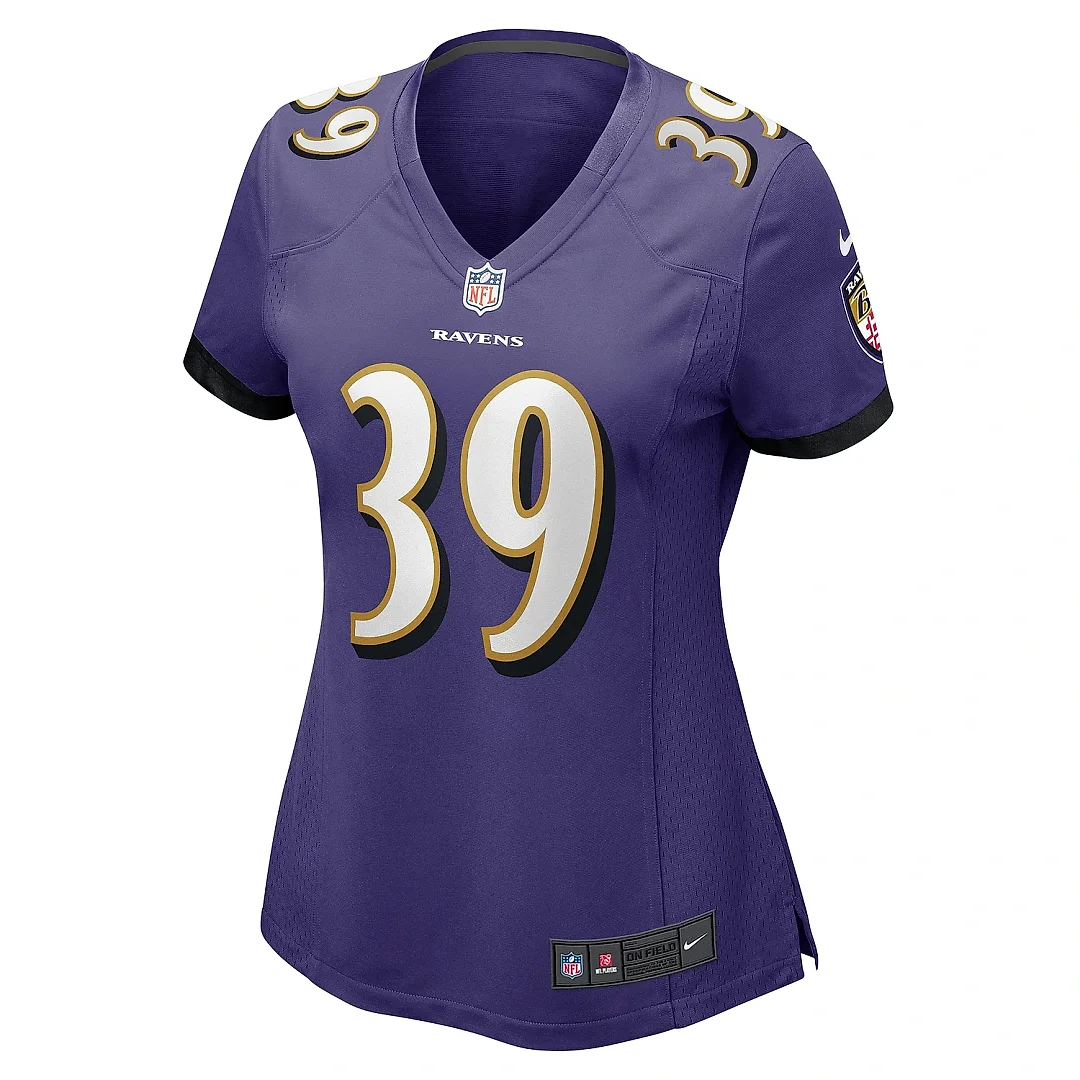 Zennovawear Women's Baltimore Ravens Duron Harmon Purple Game Jersey
