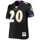 Zennovawear Women's Baltimore Ravens Ed Reed Mitchell & Ness Black Legacy Team Jersey