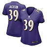 Zennovawear Women's Baltimore Ravens Eddie Jackson Purple Game Jersey