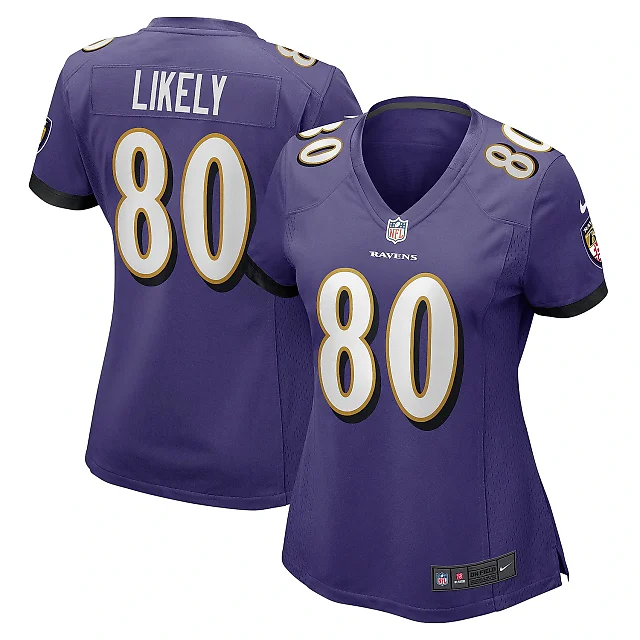 Zennovawear Women's Baltimore Ravens Isaiah Likely Purple Player Game Jersey