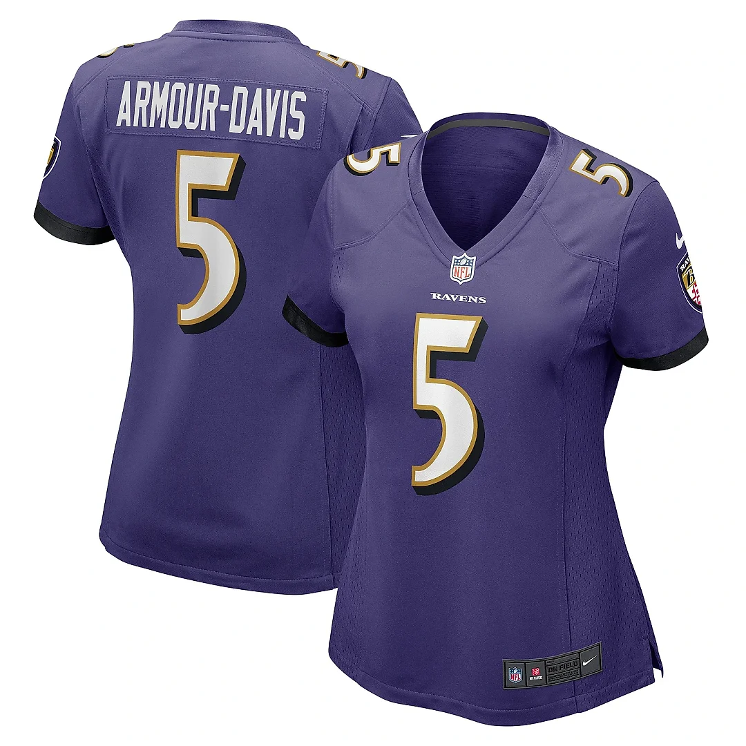 Zennovawear Women's Baltimore Ravens Jalyn Armour-Davis Purple Game Player Jersey