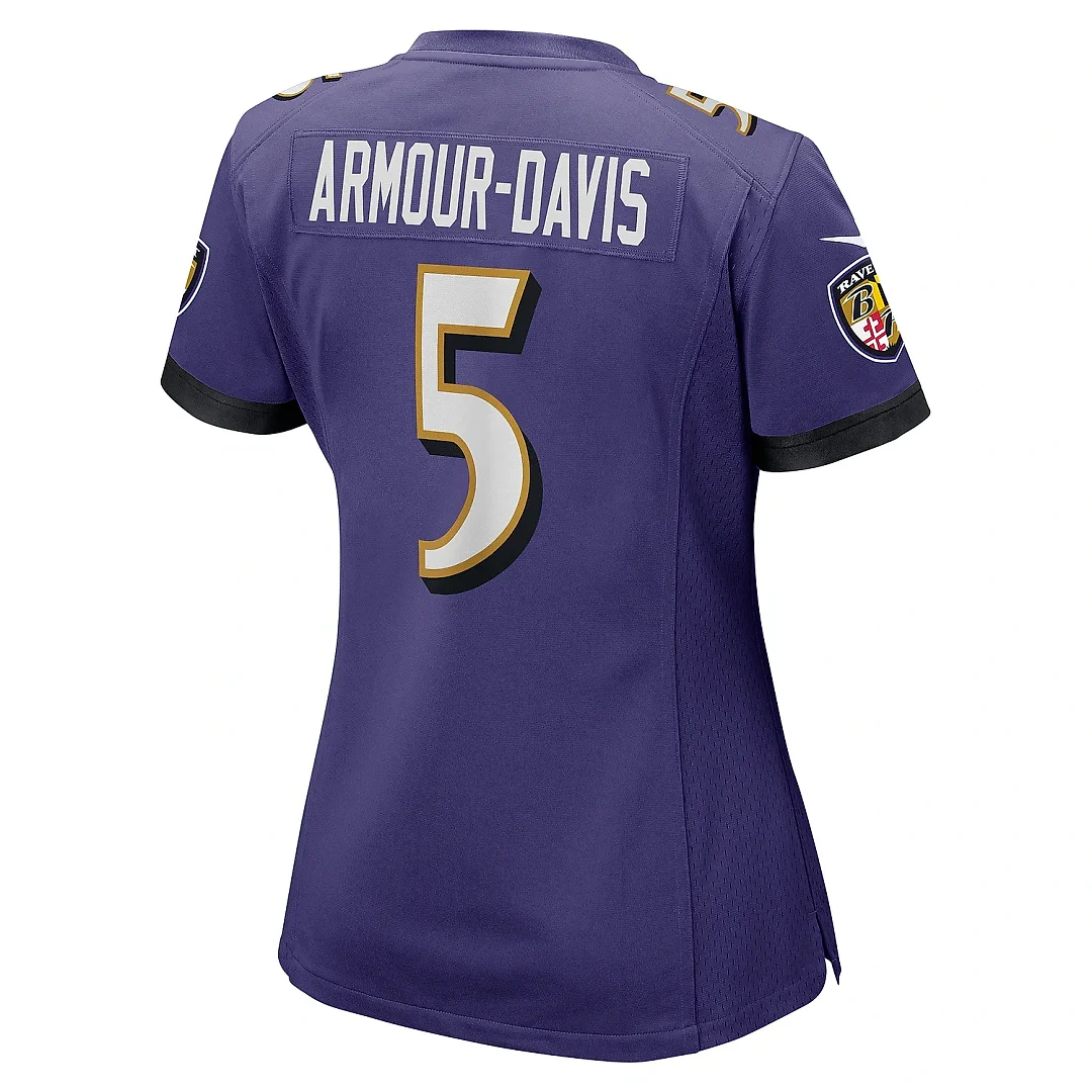 Zennovawear Women's Baltimore Ravens Jalyn Armour-Davis Purple Game Player Jersey