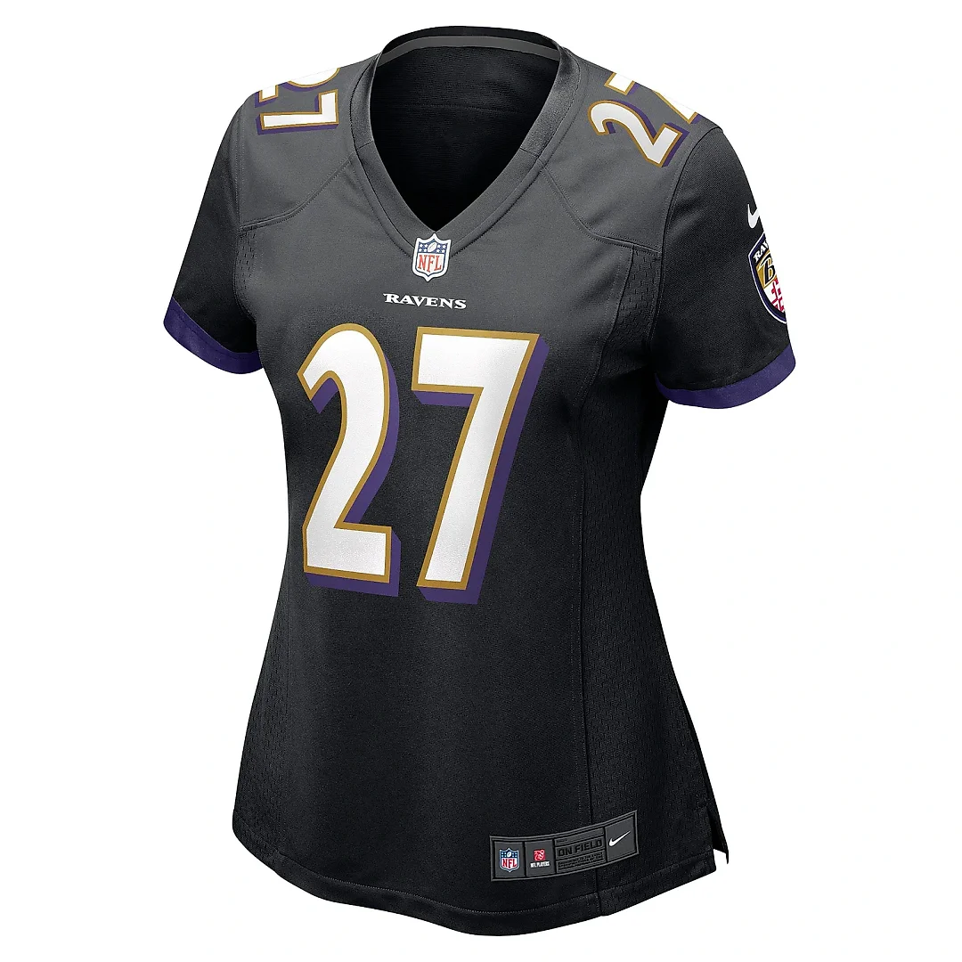 Zennovawear Women's Baltimore Ravens J.K. Dobbins Black Game Jersey