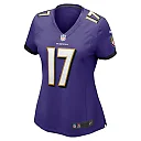 Zennovawear Women's Baltimore Ravens Josh Johnson Purple Game Jersey