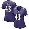 Zennovawear Women's Baltimore Ravens Justice Hill Purple Game Jersey