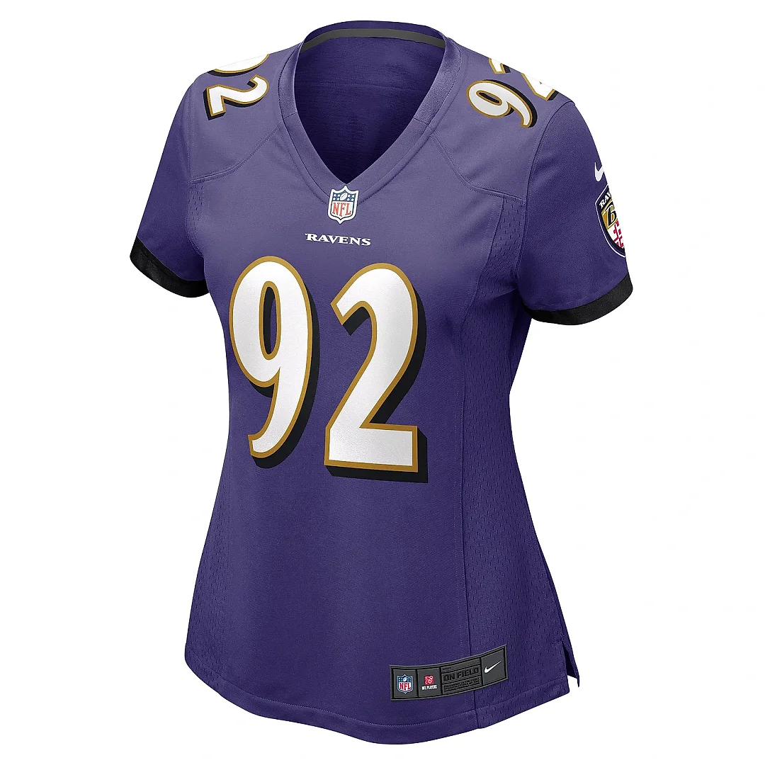 Zennovawear Women's Baltimore Ravens Justin Madubuike Purple Game Jersey