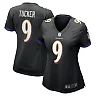Zennovawear Women's Baltimore Ravens Justin Tucker Black Game Jersey