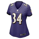 Zennovawear Women's Baltimore Ravens Keaton Mitchell Purple Game Jersey