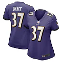 Zennovawear Women's Baltimore Ravens Kenyan Drake Purple Game Jersey