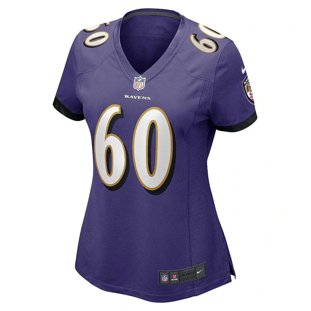 Zennovawear Women's Baltimore Ravens Kyle Fuller Purple Game Jersey
