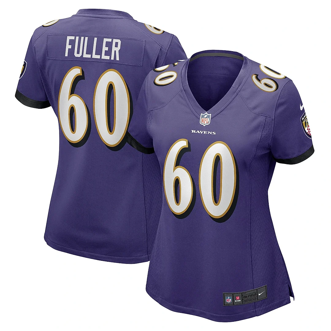 Zennovawear Women's Baltimore Ravens Kyle Fuller Purple Game Jersey