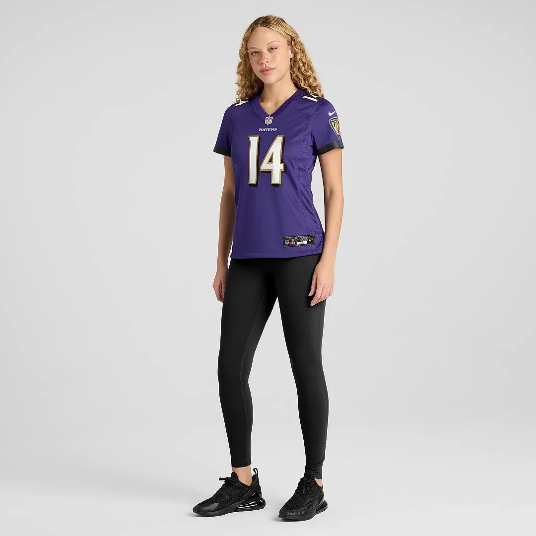 Zennovawear Women's Baltimore Ravens Kyle Hamilton Purple Player Game Jersey