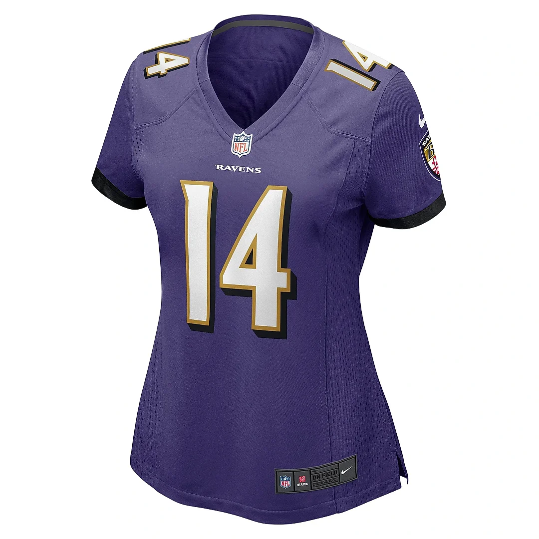 Zennovawear Women's Baltimore Ravens Kyle Hamilton Purple Player Game Jersey
