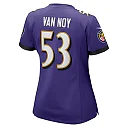 Zennovawear Women's Baltimore Ravens Kyle Van Noy Purple Game Jersey