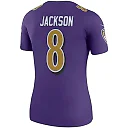 Zennovawear Women's Baltimore Ravens Lamar Jackson Purple Alternate Legend Player Performance Top