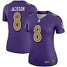 Zennovawear Women's Baltimore Ravens Lamar Jackson Purple Alternate Legend Player Performance Top