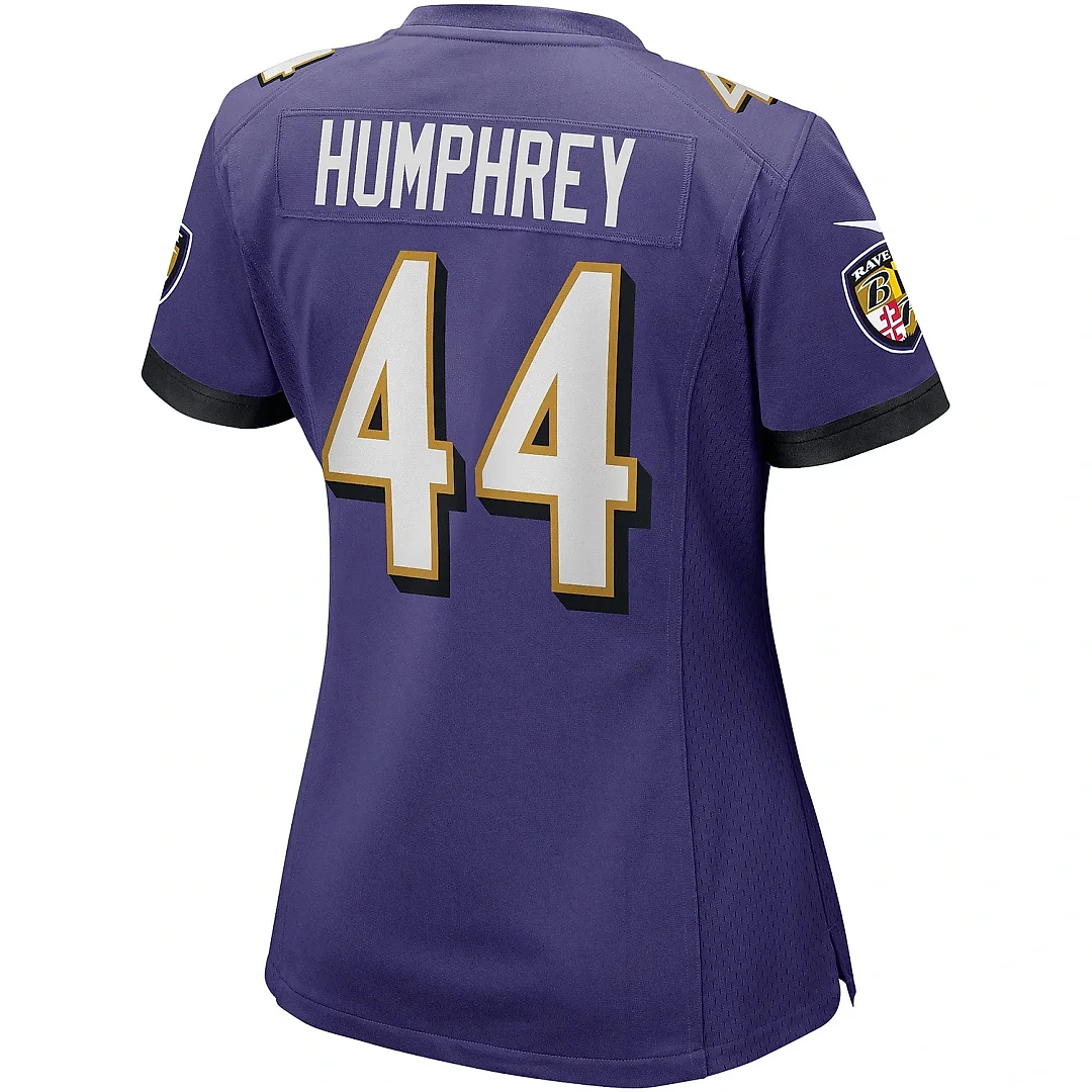 Zennovawear Women's Baltimore Ravens Marlon Humphrey Purple Game Player Jersey