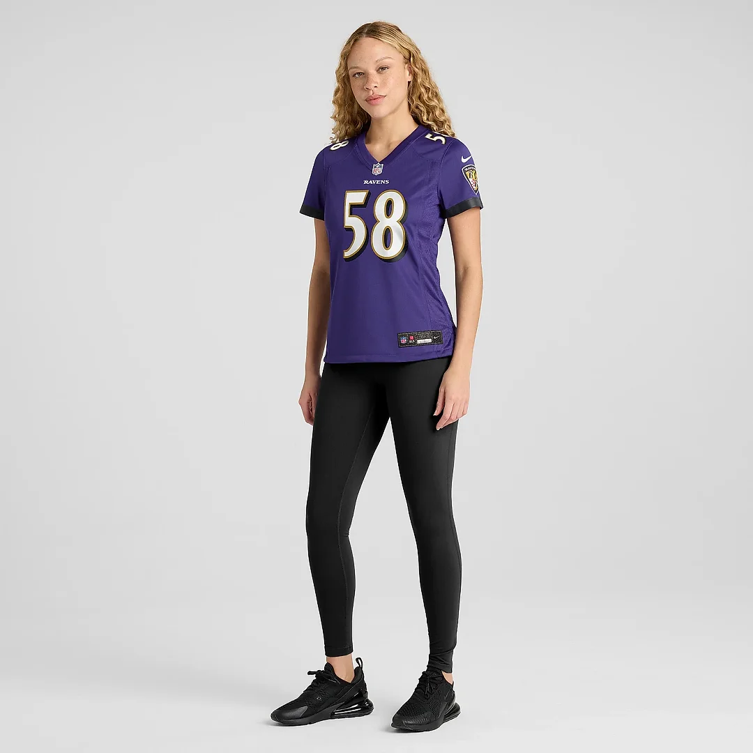 Zennovawear Women's Baltimore Ravens Michael Pierce Purple Game Jersey