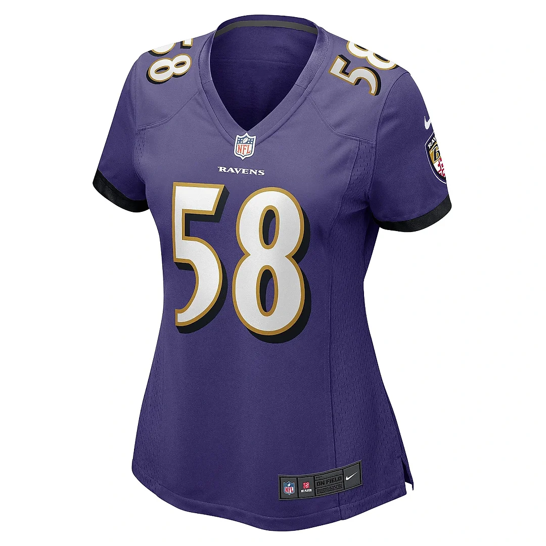 Zennovawear Women's Baltimore Ravens Michael Pierce Purple Game Jersey