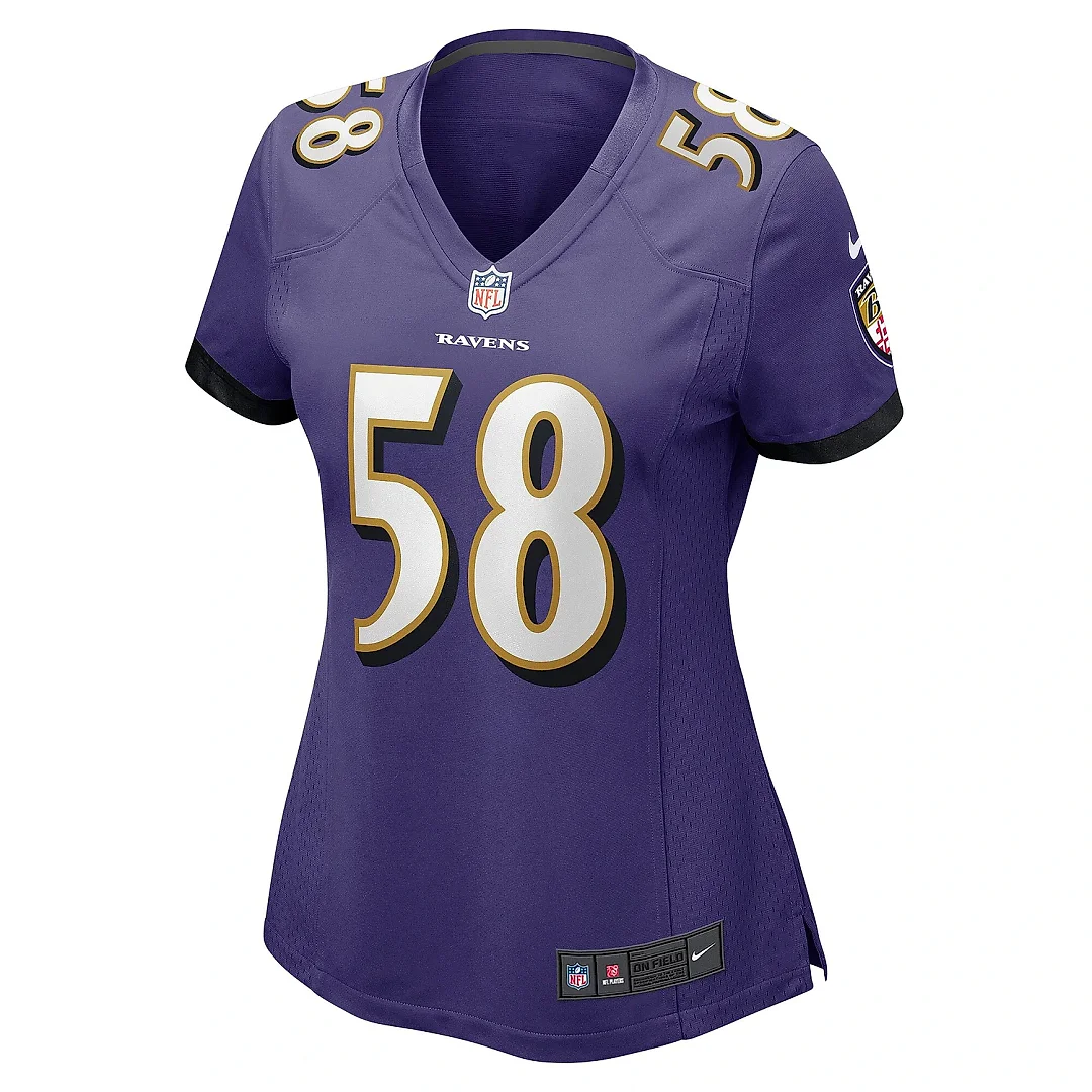 Zennovawear Women's Baltimore Ravens Michael Pierce Purple Player Game Jersey