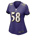 Zennovawear Women's Baltimore Ravens Michael Pierce Purple Player Game Jersey