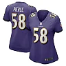Zennovawear Women's Baltimore Ravens Michael Pierce Purple Player Game Jersey