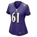 Zennovawear Women's Baltimore Ravens Nick Samac Purple Game Jersey